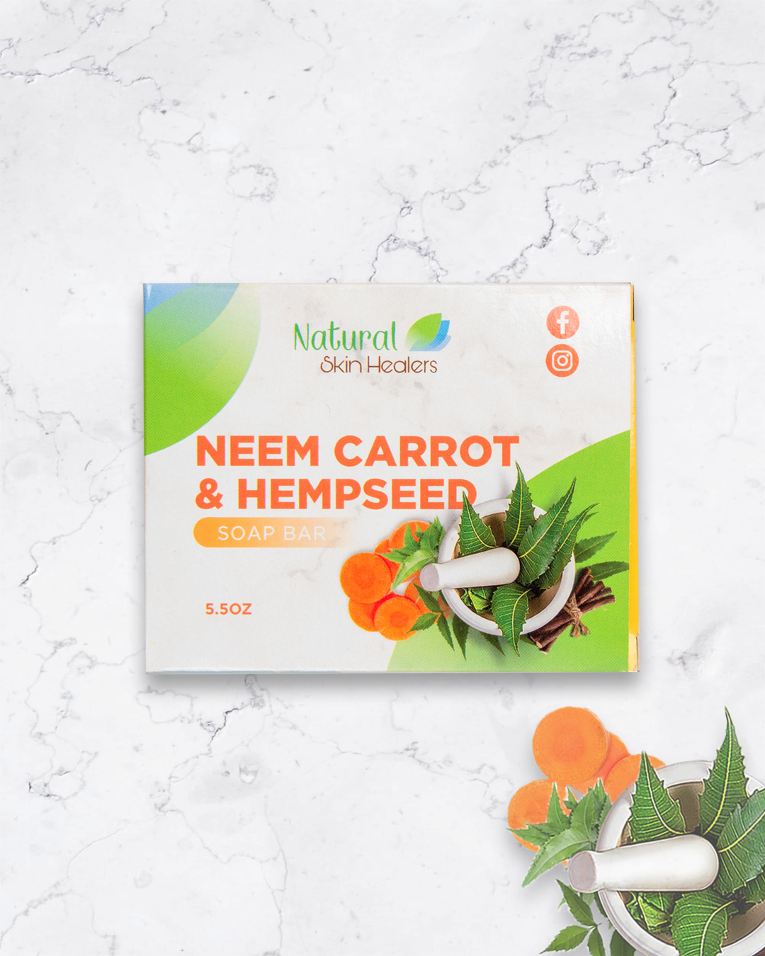 Neem, Hempseed and Carrot Soap